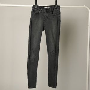 Levi's Black 710 Super Skinny Jeans